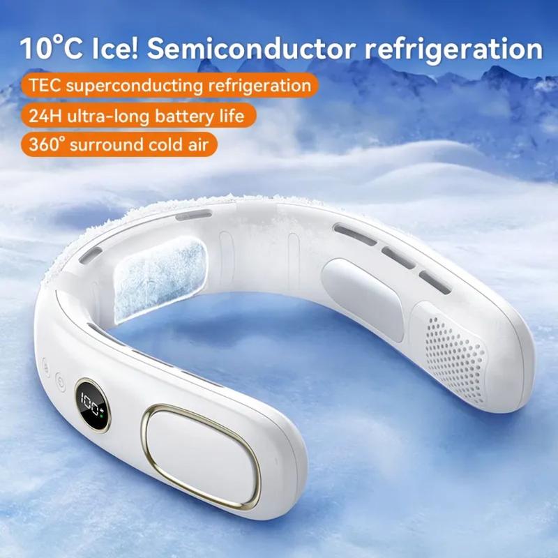  پنکه گردنی مدل Cold Compress Neck Fan 2026 ظرفیت 4000 میلی آمپر ساعت