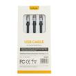 کابل تبدیل  USB به MicroUSB / USB-C / لایتنینگ هات ریپل مدل A20MTL طول 1 متر