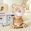 پنکه شارژی فانتزی Animal Fan مدل 6629A با چراغ خواب و تراش