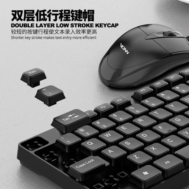 کیبورد و ماوس VONN مدل VON15 با اتصال USB و صفحه اعداد مجزا