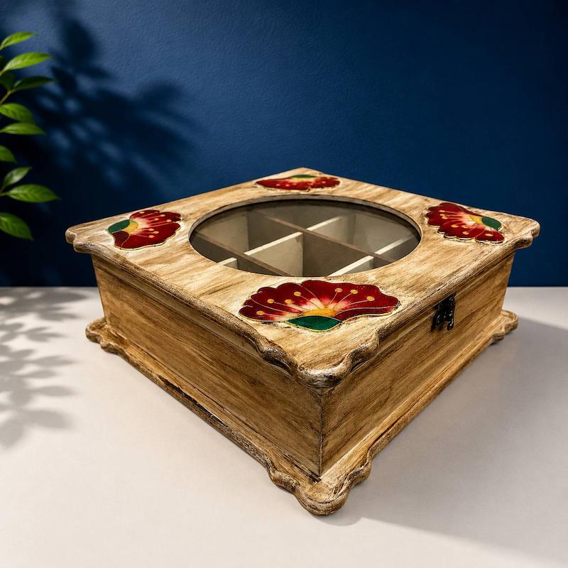 جای تی‌بگ میناکاری طرح کاملیا