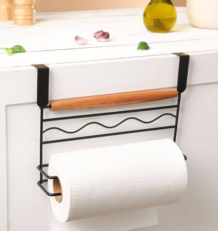 جا حوله و دستمال فلز چوب کابینتی