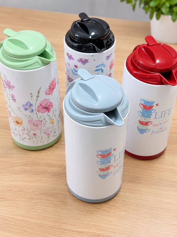 فلاسک طرحدار رنگی پینترستی و فانتزی
