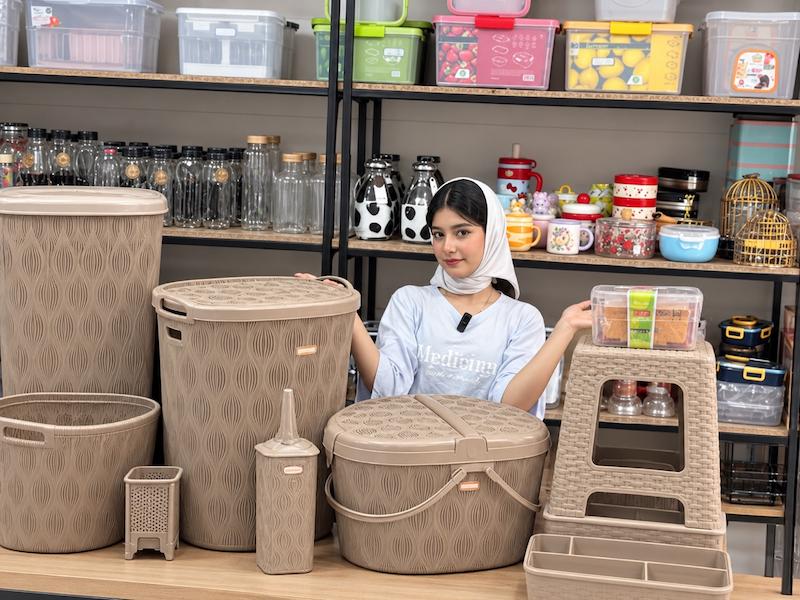 سرویس جهیزیه ۸۳ پارچه هومکت رنگ موکا
