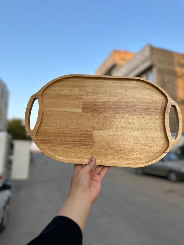 سینی چوبی چای و سرو