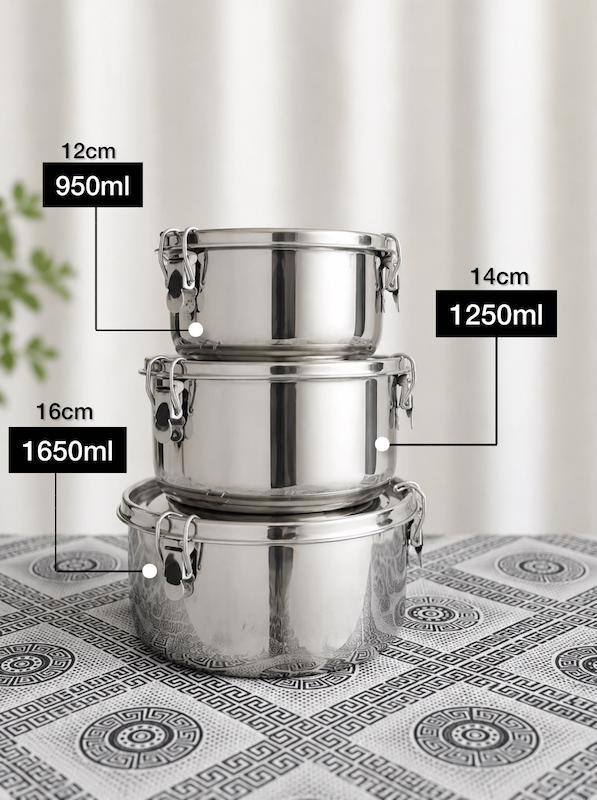 ظروف استیل چفتی
