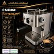 اسپرسوساز نوا مدل NCM-149EXPS با فشار بخار ۲۰ بار، نازل بخار قدرتمند و بدنه استیل. 