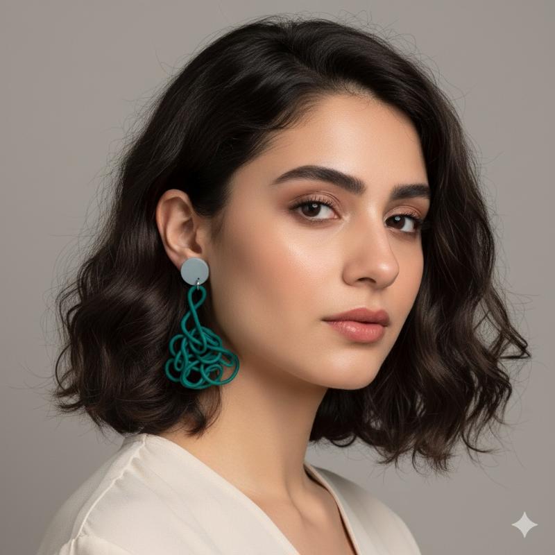 گوشواره فرفری