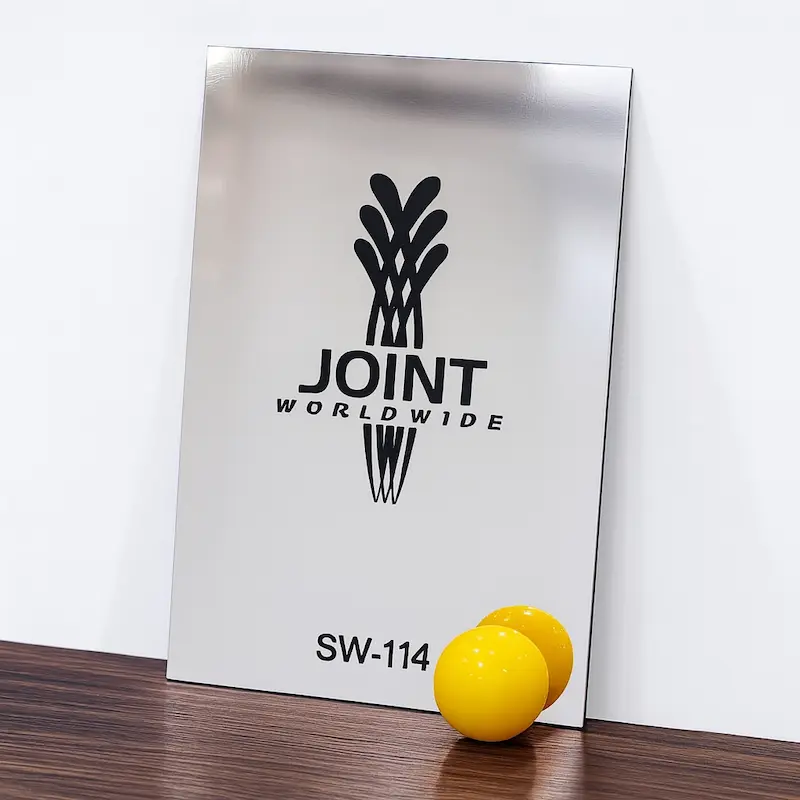 ورق مولتی استایل آینه ای نقره ای پشت مشکی کد SW-114