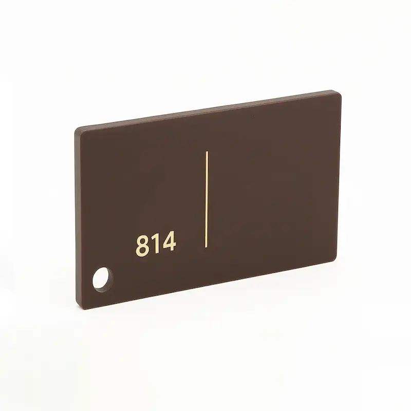 ورق پلکسی رنگی کد 814 -قهوه ای