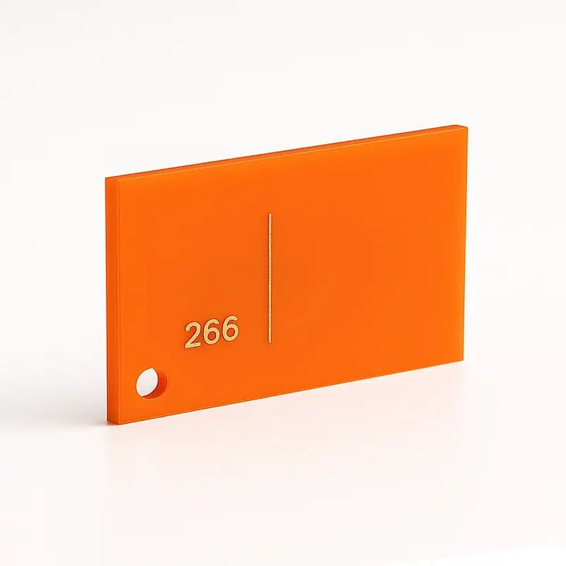 ورق پلکسی رنگی کد 266 - نارنجی