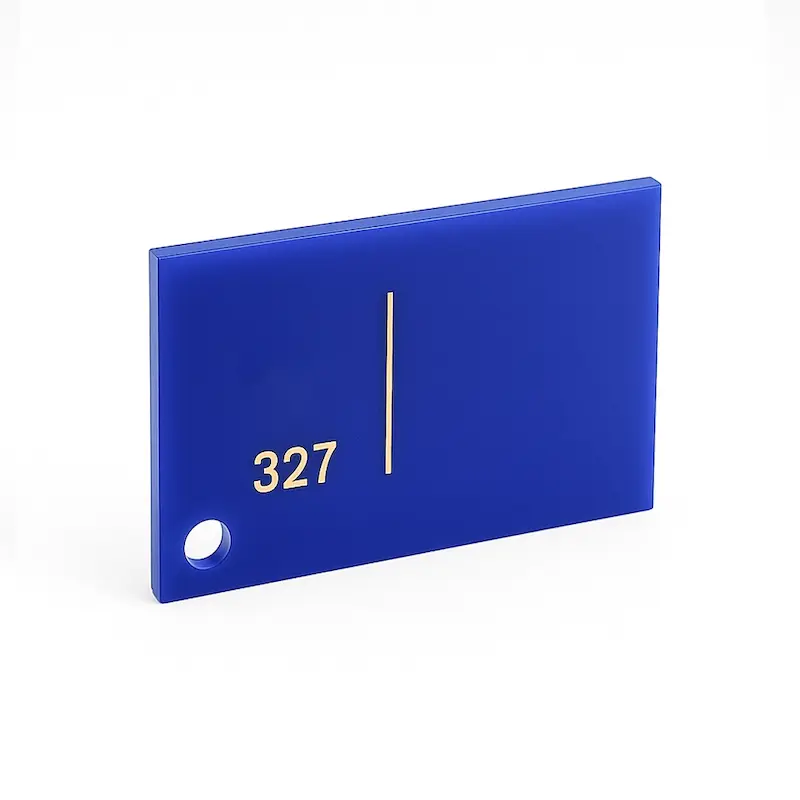 ورق پلکسی رنگی کد 327 - آبی کاربنی