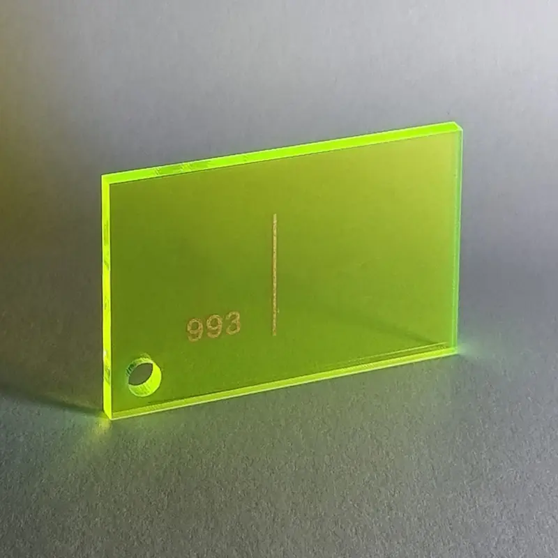 ورق پلکسی شفاف فسفری کد 993 - سبز