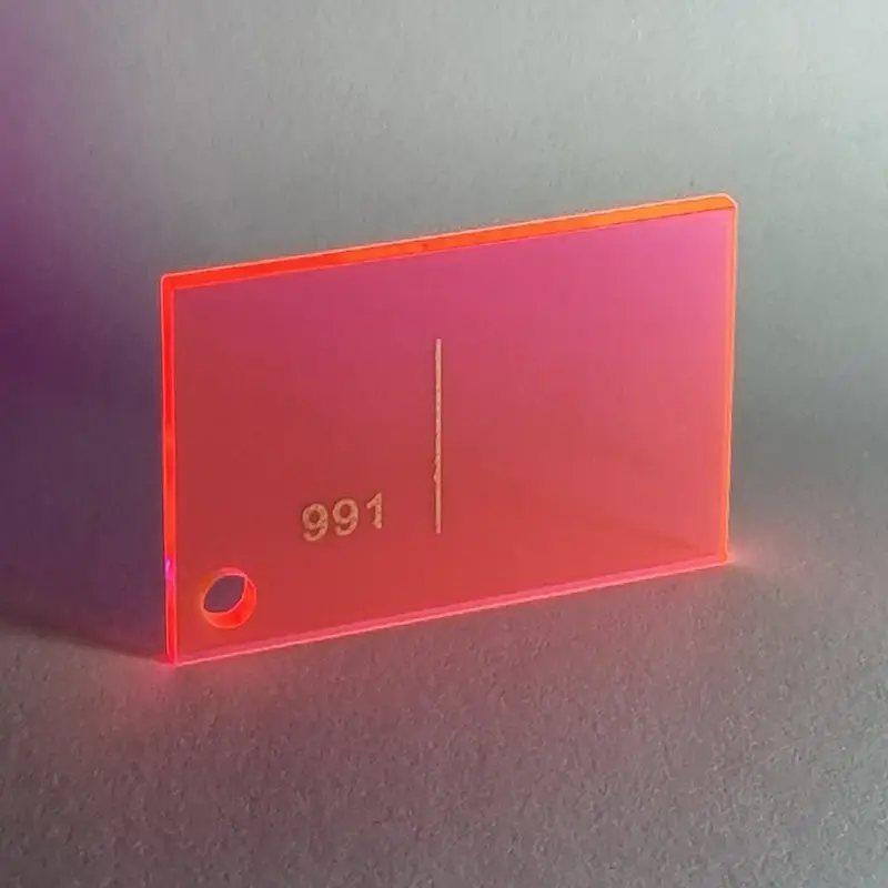 ورق پلکسی شفاف فسفری کد 991 - صورتی