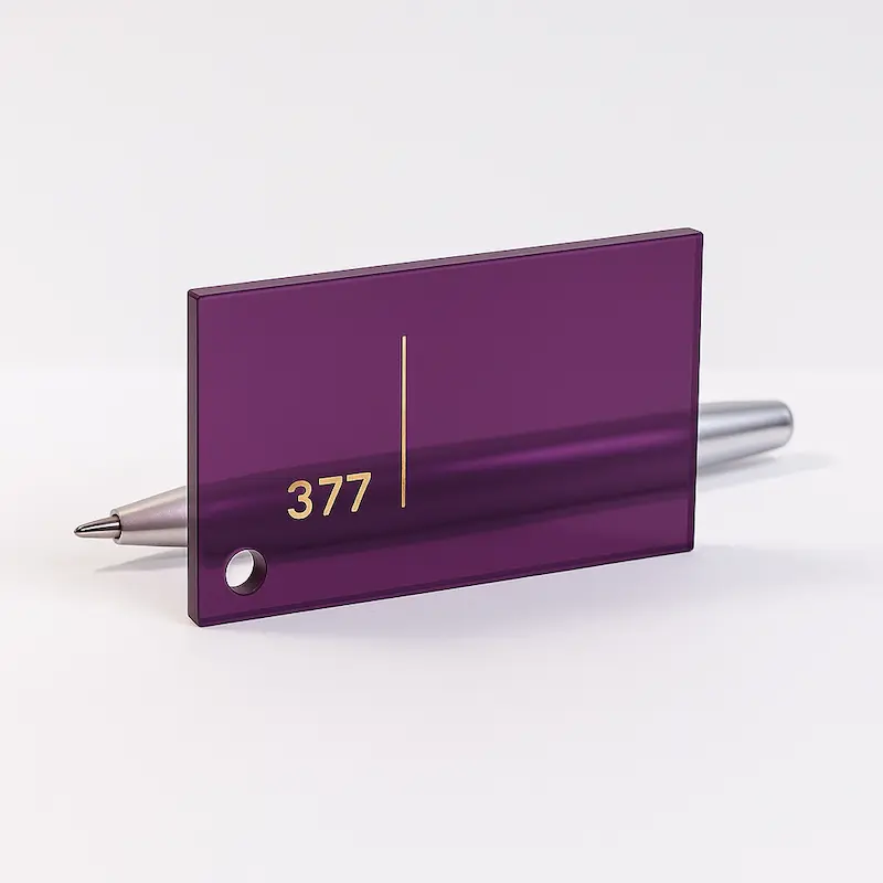 ورق پلکسی شفاف کد 377 - بنفش تیره