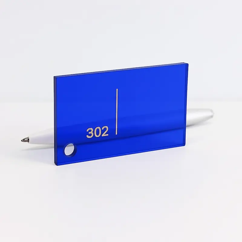 ورق پلکسی شفاف کد 302 - آبی