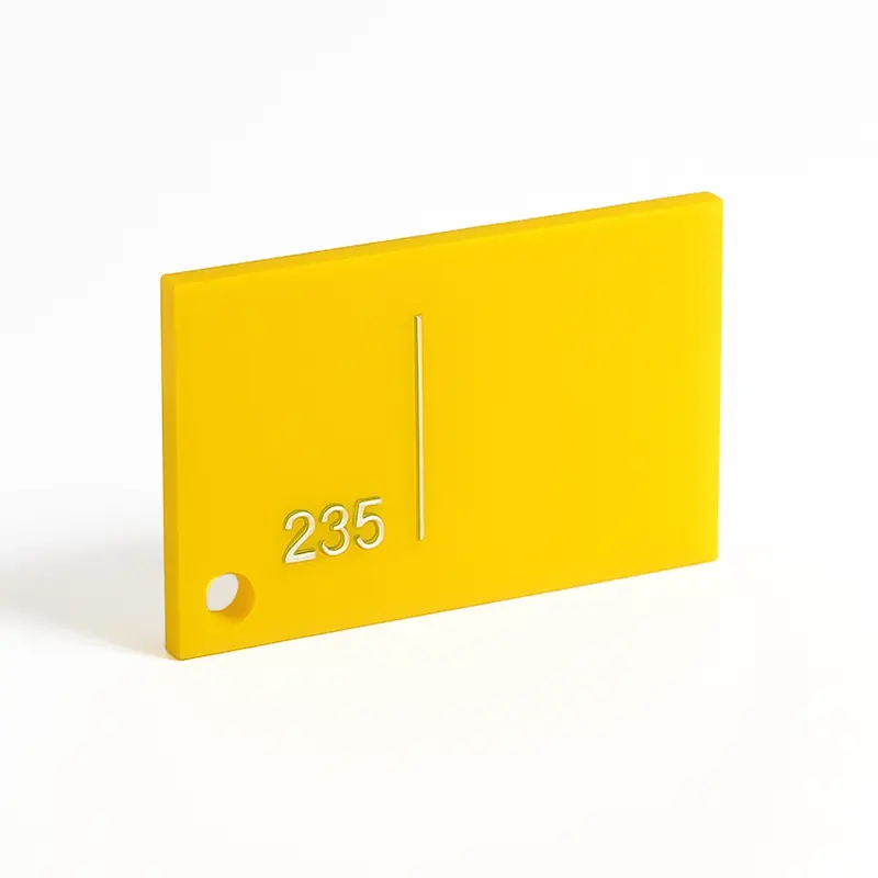 ورق پلکسی رنگی کد 235 - زرد