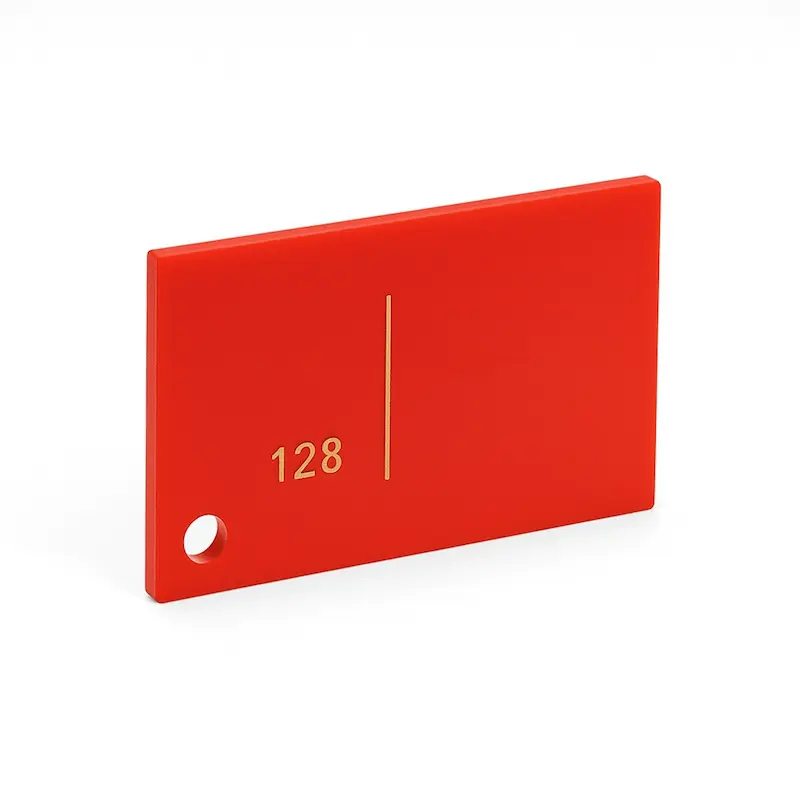 ورق پلکسی رنگی کد 128 - قرمز گوجه ای