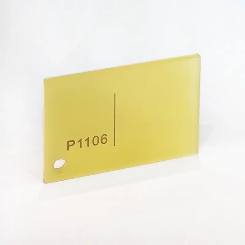 ورق پلکسی یک رو مات کد P1106 - زرد پاستلی