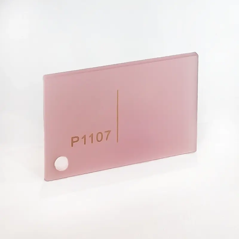 ورق پلکسی یک رو مات کد P1107 - صورتی پاستلی