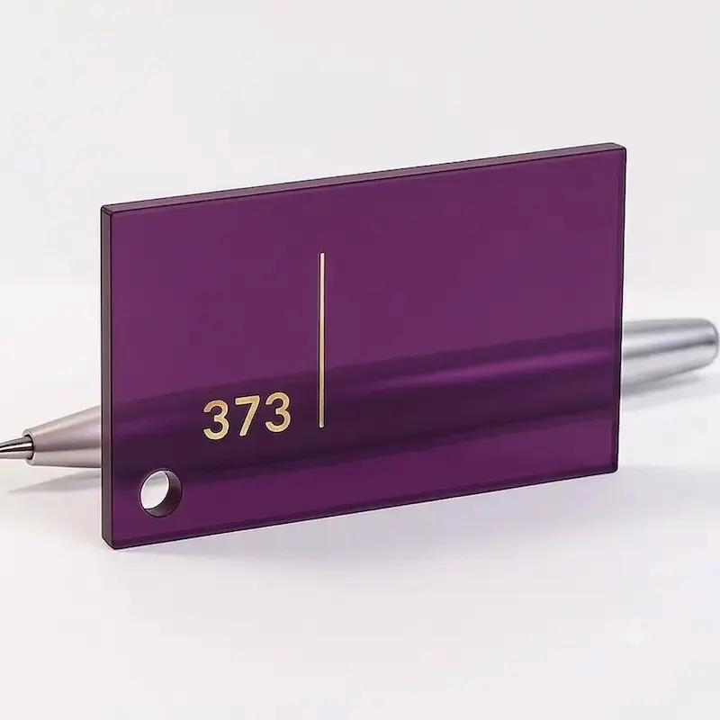 ورق پلکسی  بنفش شفاف کد 373 - بنفش 