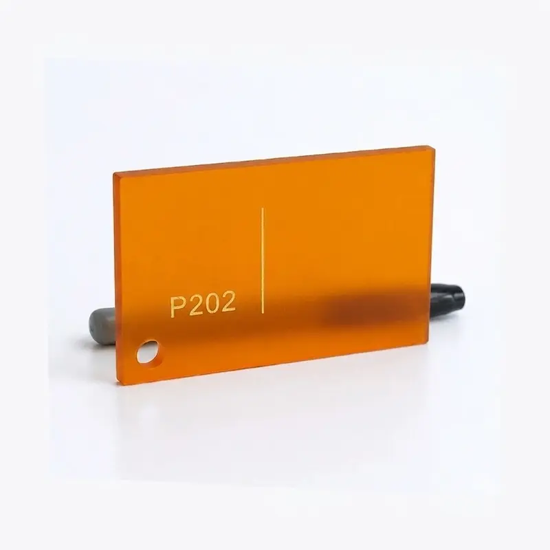ورق پلکسی شفاف یک رو مات نارنجی کد P202
