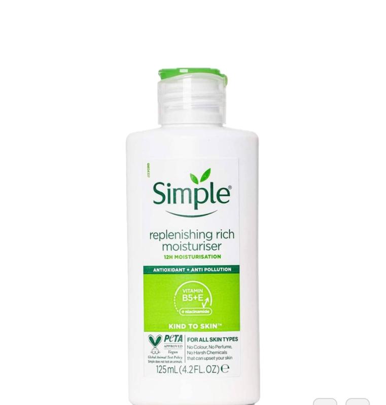 آبرسان سیمپل مدل ریچ برای پوست خشک حجم 125 میلی لیتر