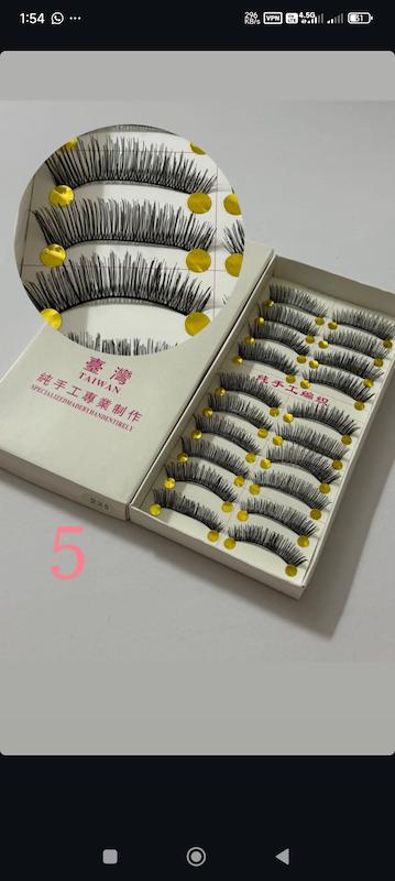 مژه 10 جفتی بسیار نرم و ابریشمی بیس 