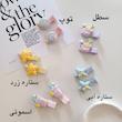 گیره انبری فانتزی پیکسل دار بچگانه(جفتی)
