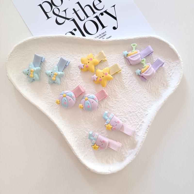 گیره انبری فانتزی پیکسل دار بچگانه(جفتی)