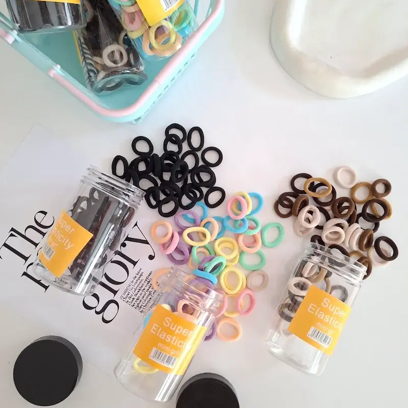 قوطی کش مو حوله ای رنگی