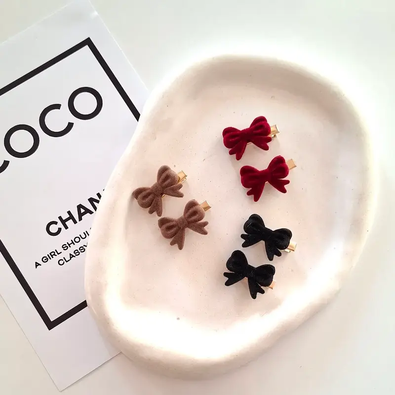 گیره پاپیون مخمل