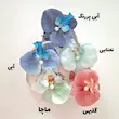 کلیپس گل ارکیده رنگی