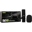 نمای نزدیک از سوئیچ‌های تنظیمات و پری‌امپ داخلی میکروفون Shure SM7dB های‌کپی