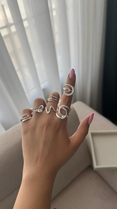 پک انگشتر  آبکاری نقره