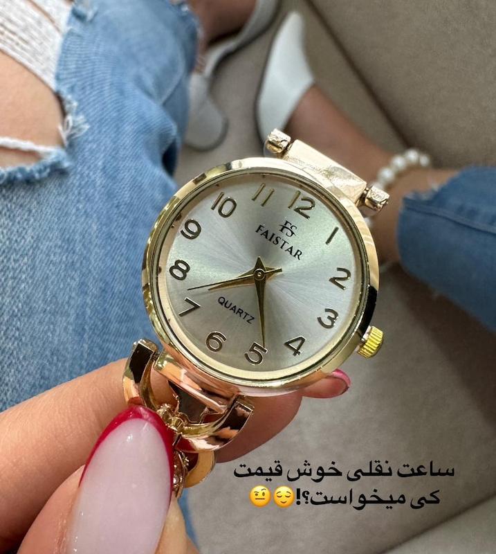 ساعت دستبندی طلایی 