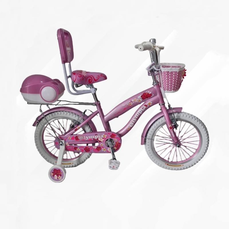 دوچرخه 16المپیا دخترانه پشتی وصندوقدار 