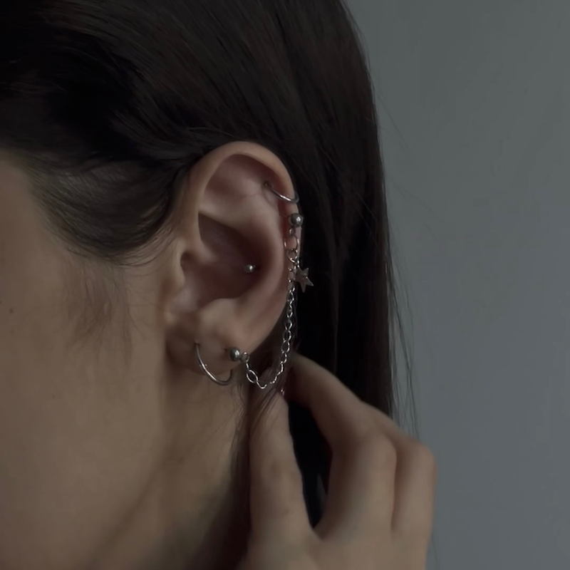 پیرسینگ تک ستاره