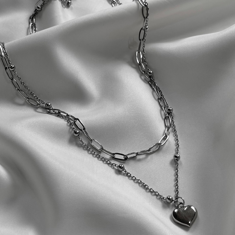 گردنبند دولاین قلب