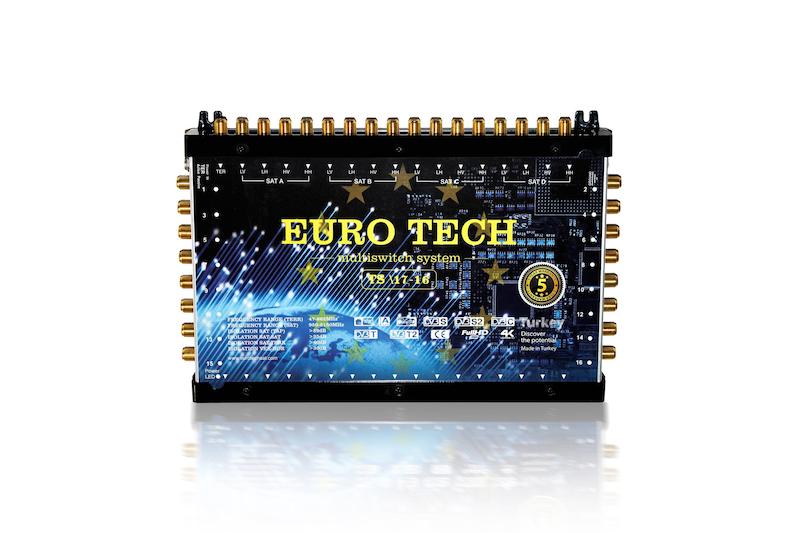 مولتی سوییچ ست ۱۶ واحدی یوروتک مدل TS\17-16