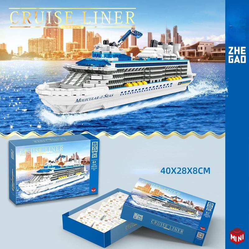 لگو کشتی کروز 2428 قطعه مدل 01030 کشتی تفریحی تکنیک (Technik Cruise Ship Model Building Set)