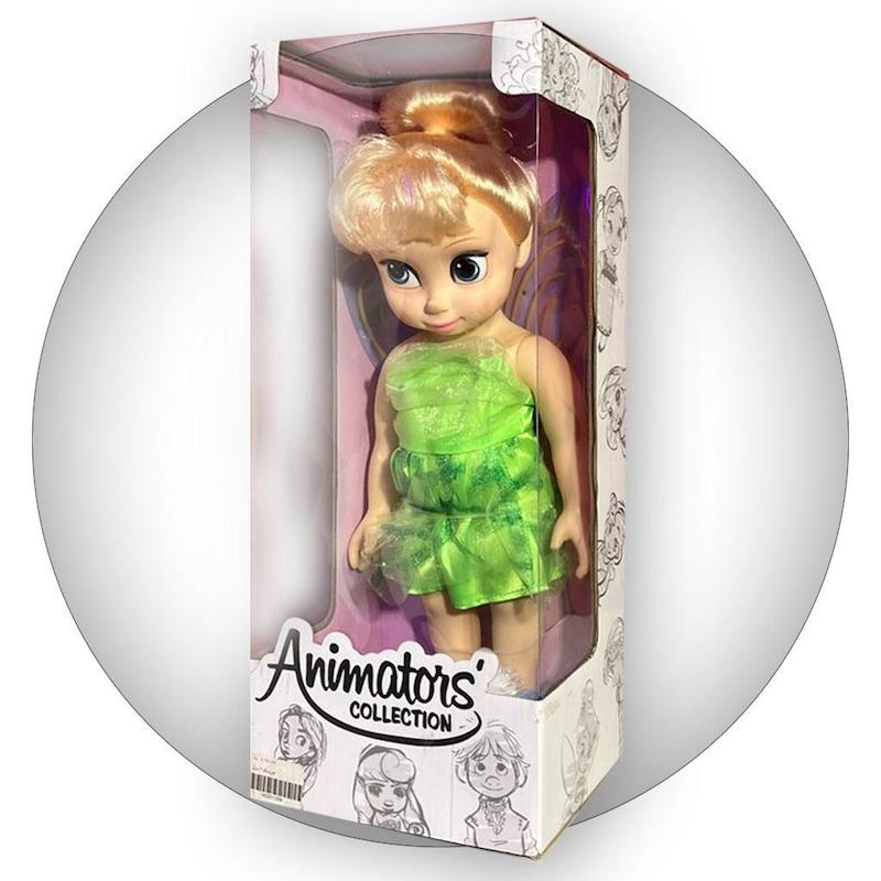 عروسک گوشتی تینکربل – ۴۰ سانتی‌متری، با موهای دوخت