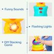 حلقه هوش اسباب‌بازی چیدنی هرم موزیکال Little Duck – برند Hola