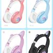  هدفون گیمینگ طرح گوش دار بلوتوثی LED مدل Cat Ear – برند AGENI