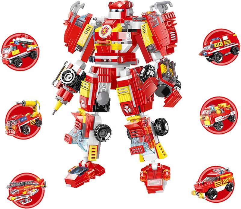 لگو ساختنی ربات آتش‌نشان Transformers  دارای591 قطعه آیتم0651