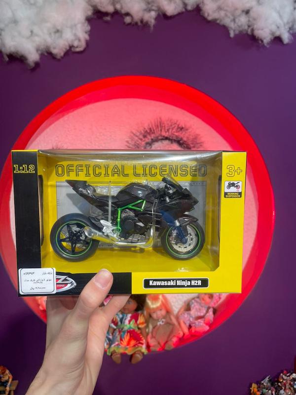 ماکت موتور کاوازاکی نینجا موتور KAWASAKI NINJA H2R ابعاد 1.12