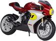 ماکت موتور آگوستا قرمز ویلی(MV Agusta Superveloce AGO Welly)