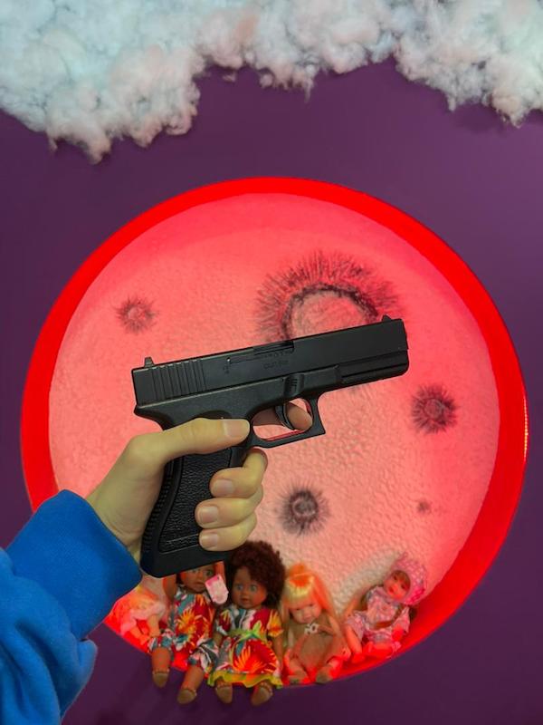 تفنگ گلاک پوکه پران نیمه فلزی