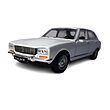 ماشین فلزی پژو 504 مدل 1975 بزرگ 1/24 ویلی تک جعبه Welly Peugeot 504 Saloon 1975 Item No.24001