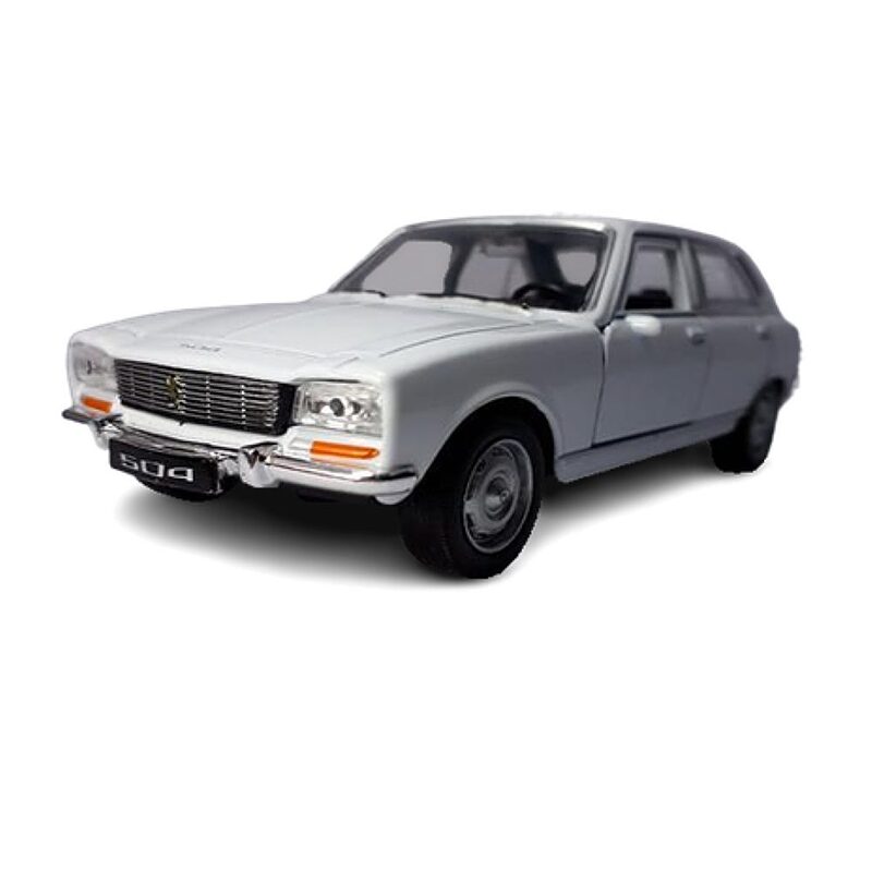 ماشین فلزی پژو 504 مدل 1975 بزرگ 1/24 ویلی تک جعبه Welly Peugeot 504 Saloon 1975 Item No.24001